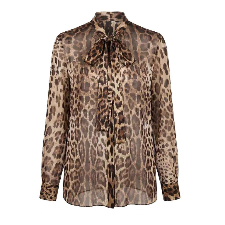 Chemise à imprimé léopard Dolce & Gabbana - Marron