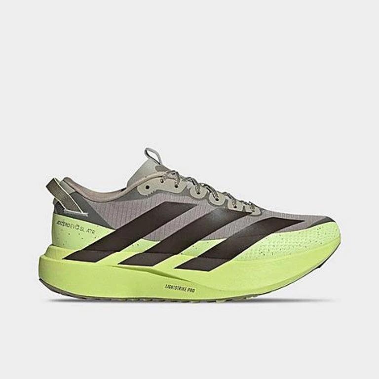 Men's Adizero EVO SL ATR Running Shoes in Sesame/Shadow Olive/Frozen Lemon Size: 7.5