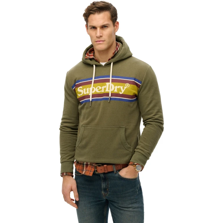 Venue Logo Stripe Relaxed Hood - Men's