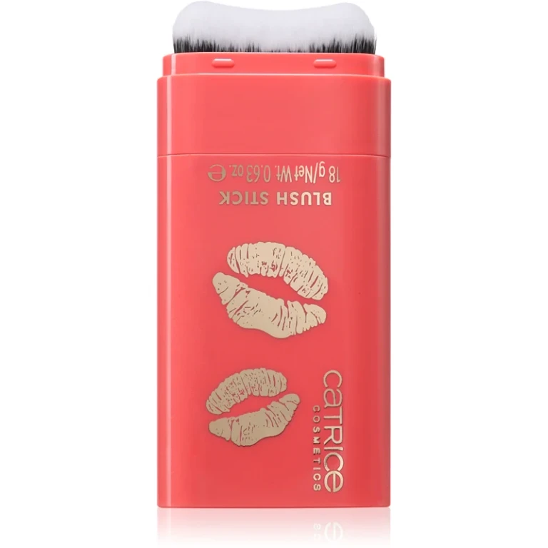 KISS & GLOW blush in cream stick color C01 Cheeky Flirt 18 g