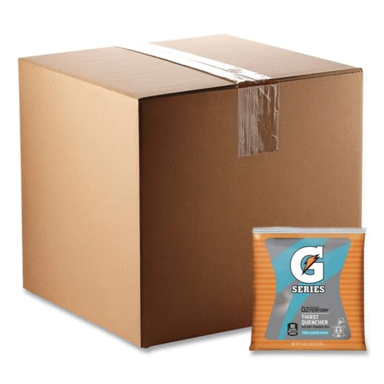 QUA33677 G Series 21 oz. Powder Drink Mix Pouches - Glacier Freeze (32/Carton)