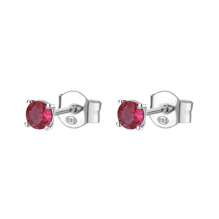 Beautiful Fancy Passion Ruby Silver Earrings FPR43