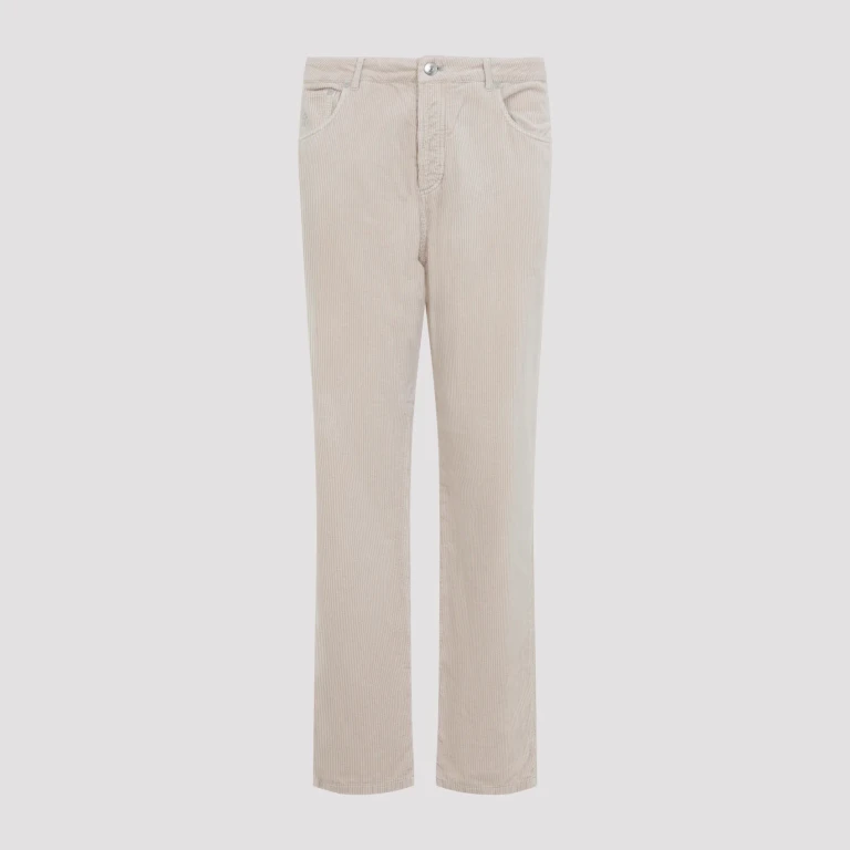 Pantalon Chino en Velours Côtelé Brunello Cucinelli