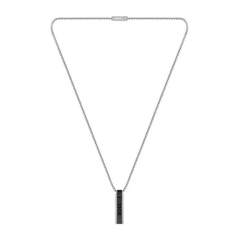 Men's Steel Necklace with Sakis Pendant 1580365