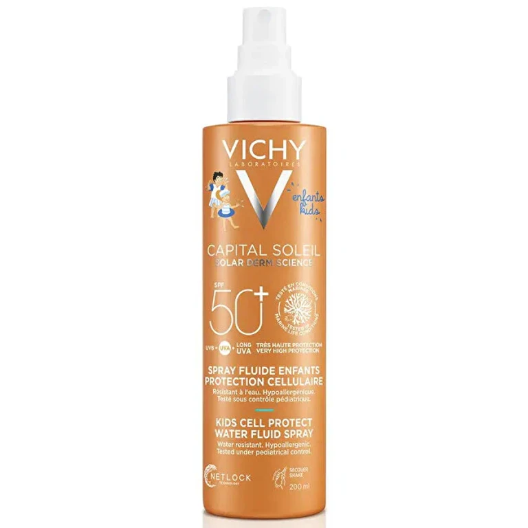Capital Soleil Sunscreen For Children Spf 50+ (Kids Cell Protect Water Fluid Spray) 200 Ml