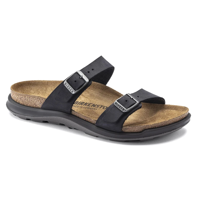 Women's Sierra Oiled Leather Black Sandals