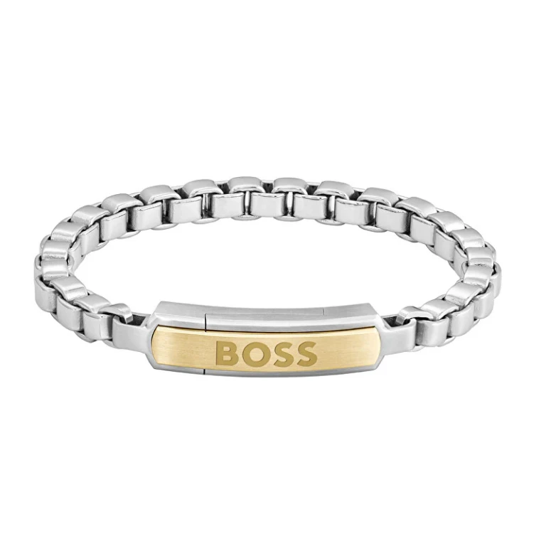 Men's Bicolor Bracelet Without Tempo In Steel Devon 1580597 - Length: 19 Cm