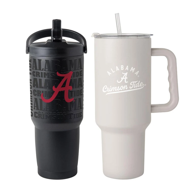 Alabama Crimson Tide Stainless Steel Tumbler Set