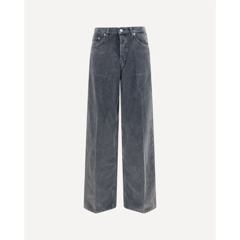HAIKURE Bethany Wide-Leg Trousers in Cotton Corduroy (HEW03296GF184PXT0247)