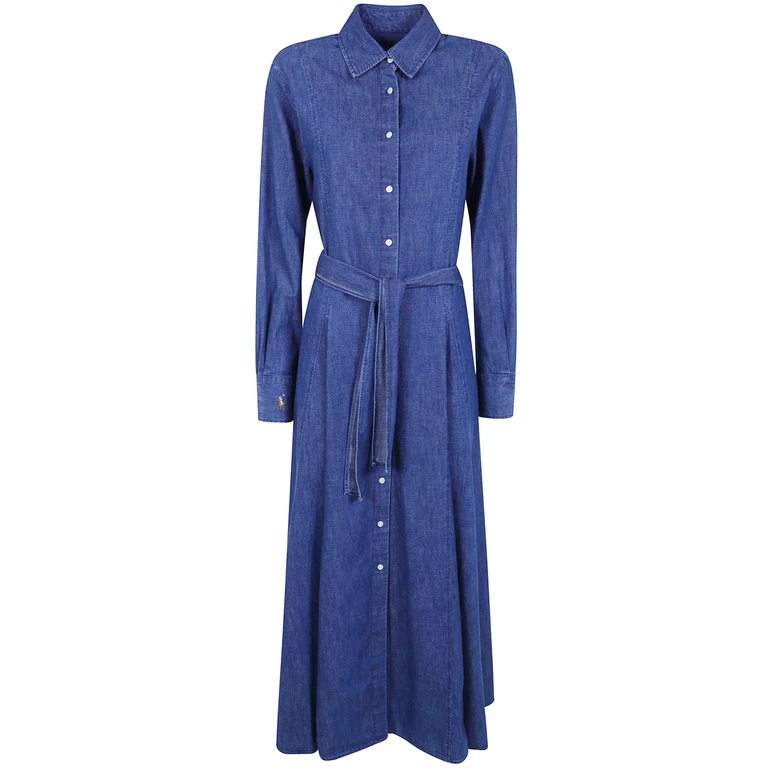 Dress Long Sleeve "Woven Shirt Dress"