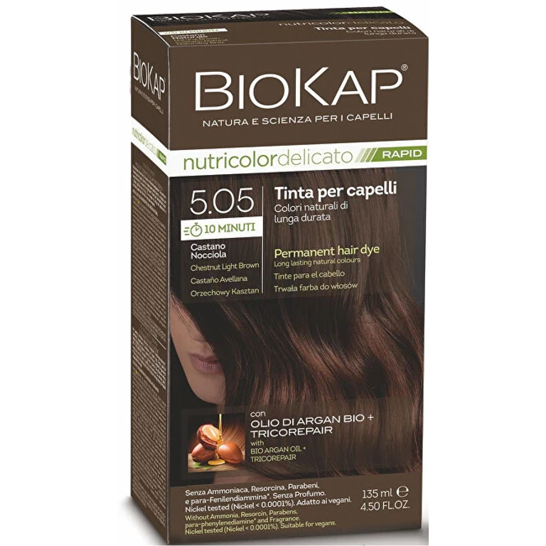 DELICATE RAPID hair color - 5.05 Chestnut-walnut 135 ml