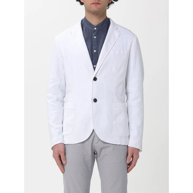 Single Breasted Cotton And Linen Blazer (9GC3740ABMBE111001)