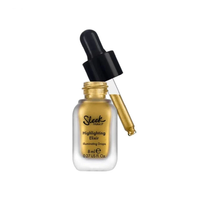 Sleek MakeUP Elixir Liquid Illuminating Drops for Shoulders and Décolleté Golden