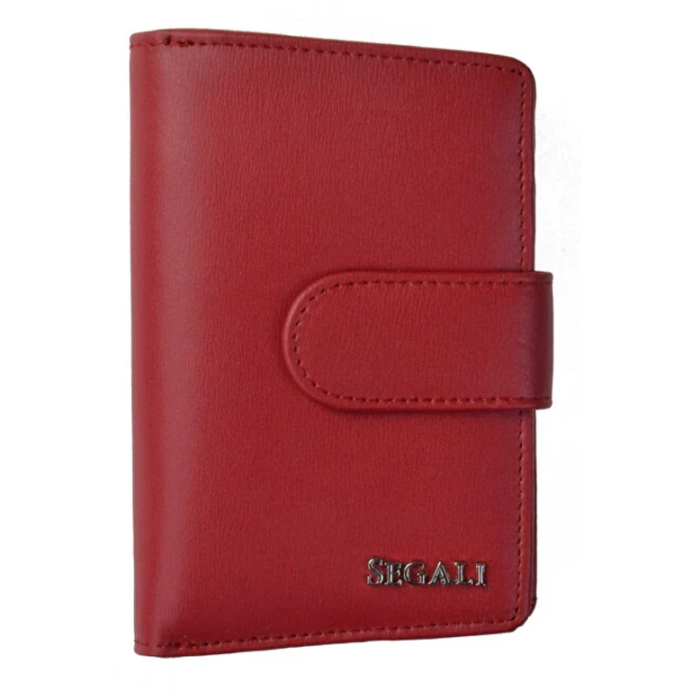 Women's Leather Wallet in red