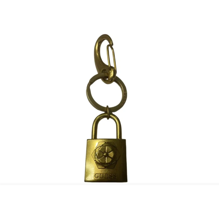 , metal keychain, RW7423, antique gold