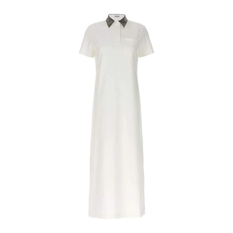 Wooff White Polo Collar Dress