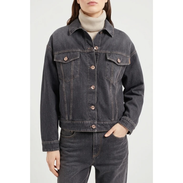 Woblack Denim Boxy Jacket