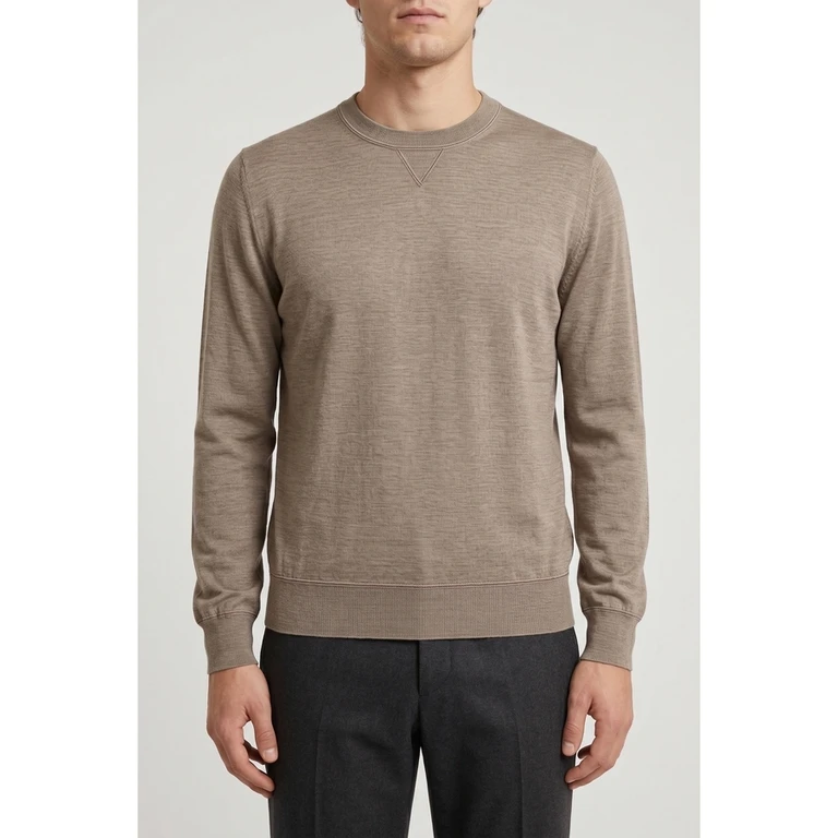 Beige Cashmere Silk Sweater