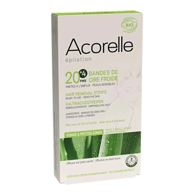 Facial cold wax strips x20 + 4 free* 4.8ml