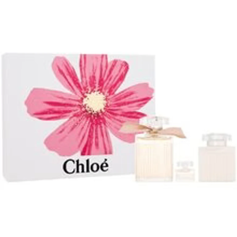 Chloé Chloe eau de parfum gift box and set 100 ml, body lotion 100 ml and eau de parfum miniature 5 ml - 100 ml