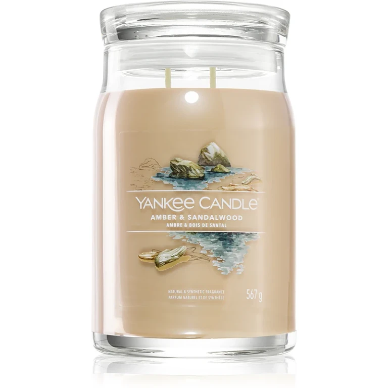 Amber & Sandalwood Signature Candle (Amber & Sandalwood) - 567g