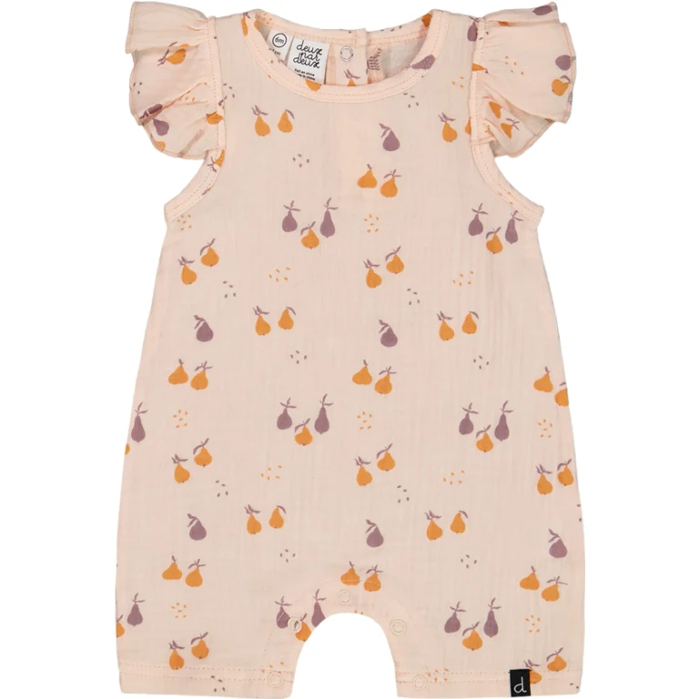Printed Muslin One Piece Romper - Baby Girl