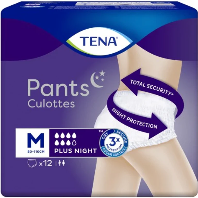 Pants Plus Night - Absorbent Underwear Size M 12 pcs