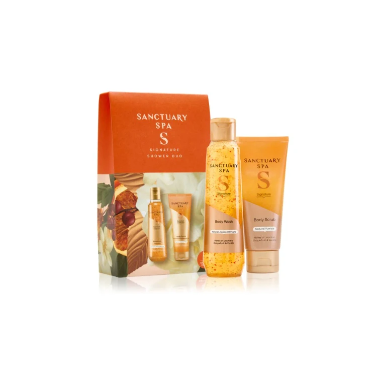 Signature Duo gift pack refreshing shower gel 150 ml + smoothing exfoliating gel 100 ml