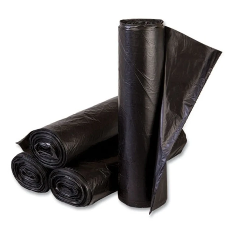 EC243306K High-Density 16 gal. 6 microns Commercial Can Liners - Black (1000/Carton)