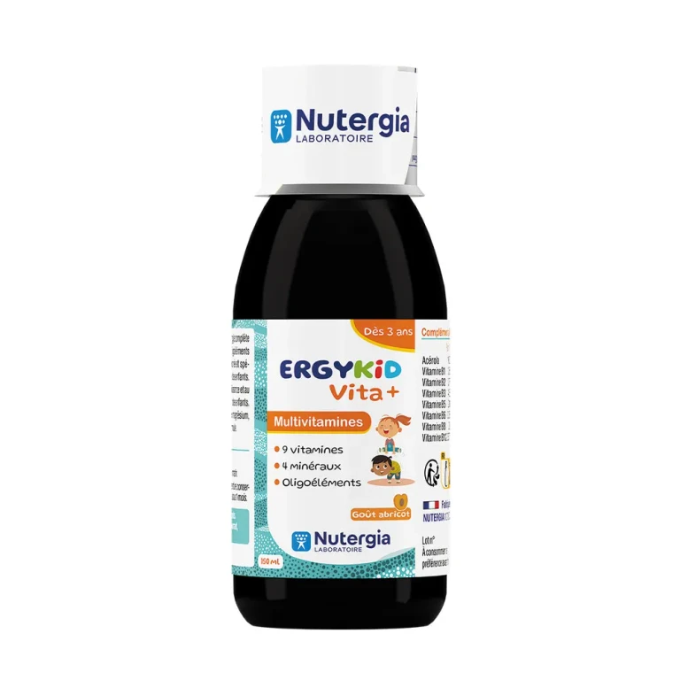 Nutergia Ergykid Vita + Multivitamin Apricot Flavour From 3 Years 150ml