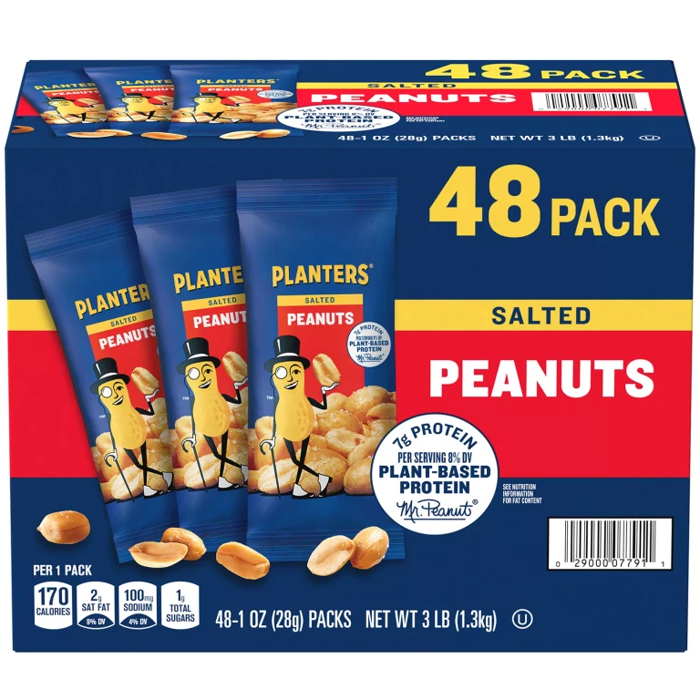 Salted Peanuts, Single-Serve Packs, 1 oz., 48 pk.