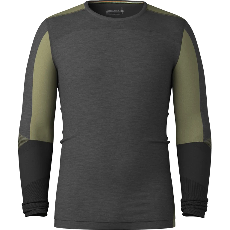 Intraknit Thermal Merino Crew Neck Colorblock Base Layer Top - Men's