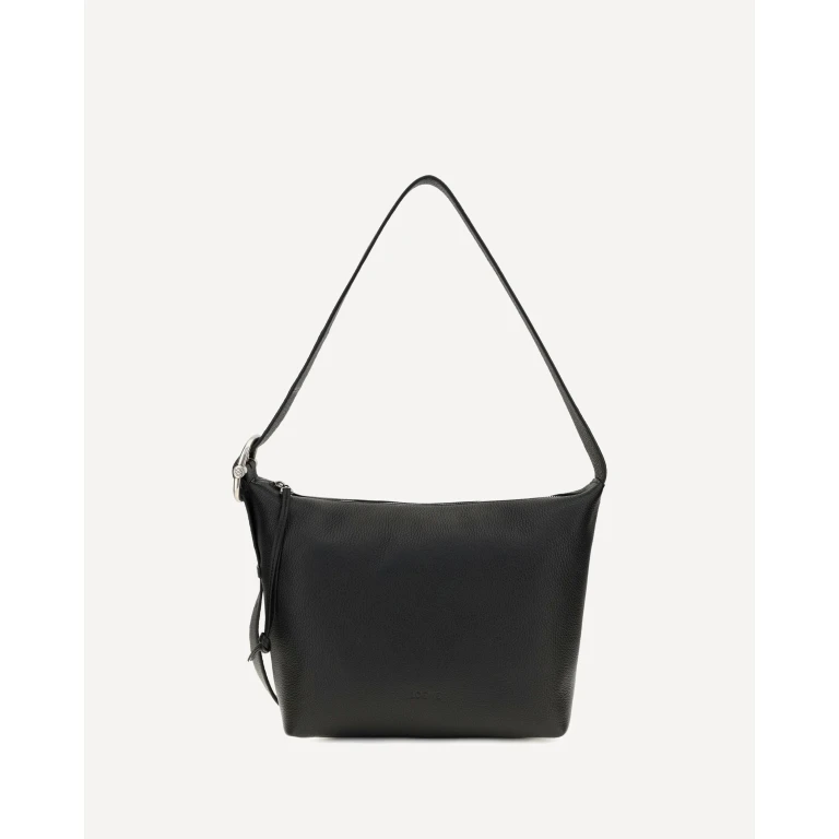 Medium Loop Hobo Bag in grained calfskin Male UNI