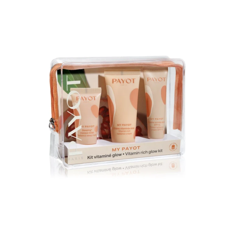 My Payot Vitaminé Glow Kit Gift Set with Vitamins CC Cream for Even Skin Tone SPF 15 20ml + Vitamin Cream 30ml + Illuminating Night Mask 15ml