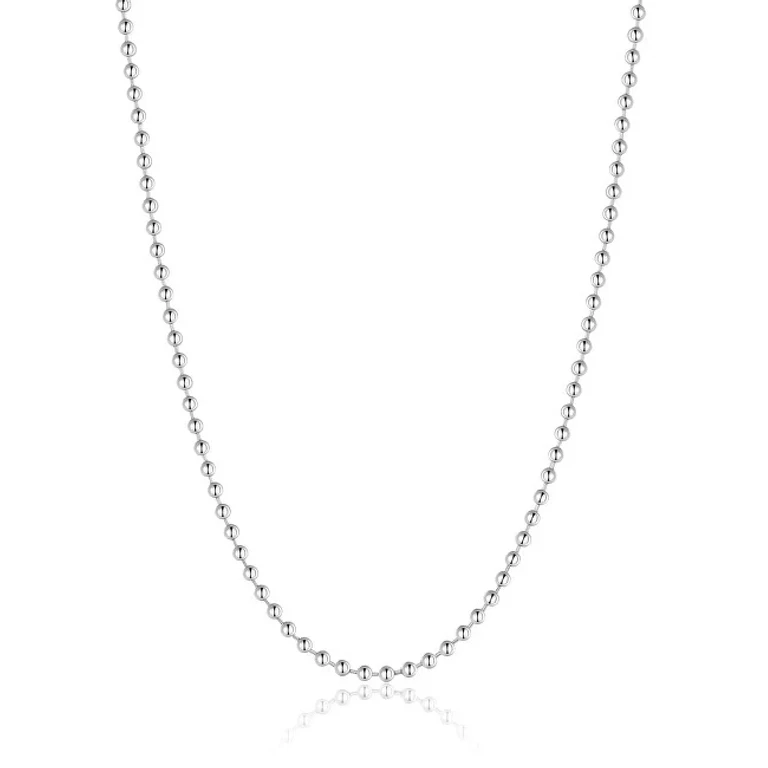 Long Sphere Chain in Ripple Steel Srp49