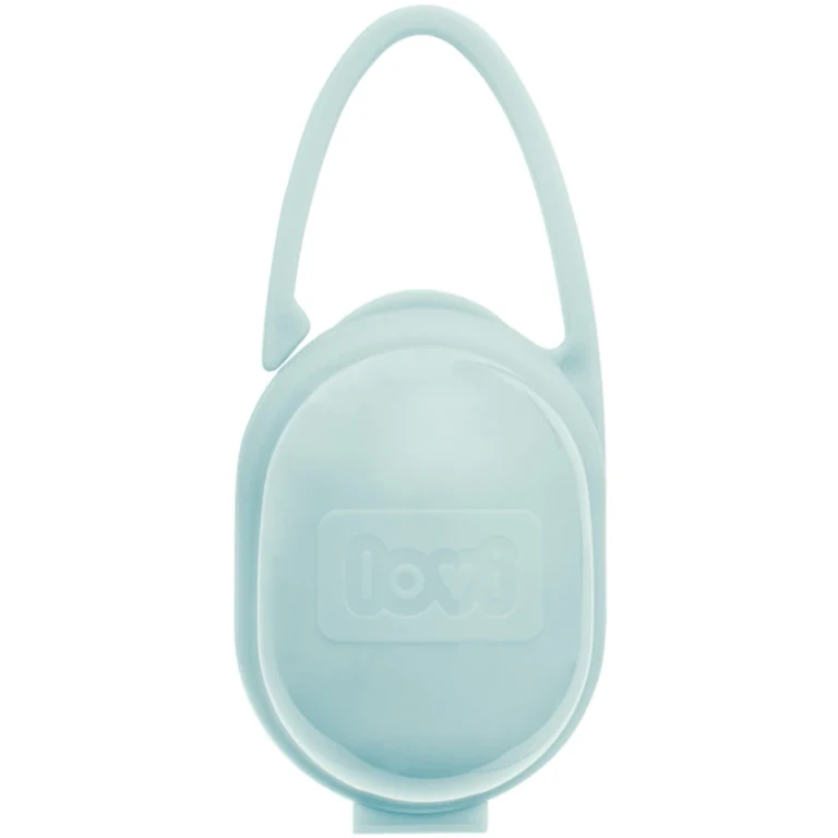 Pacifier case with practical handle mint green