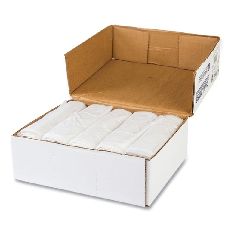 VALH3340N11 High-Density 33 Gallon 33 in. x 39 in. Commercial Can Liners - Clear (500/Carton)