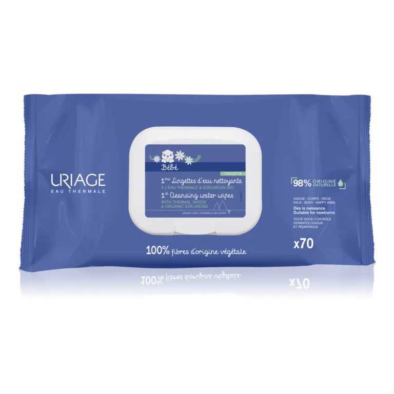 Bébé 1st Cleansing Wipes with Water x70