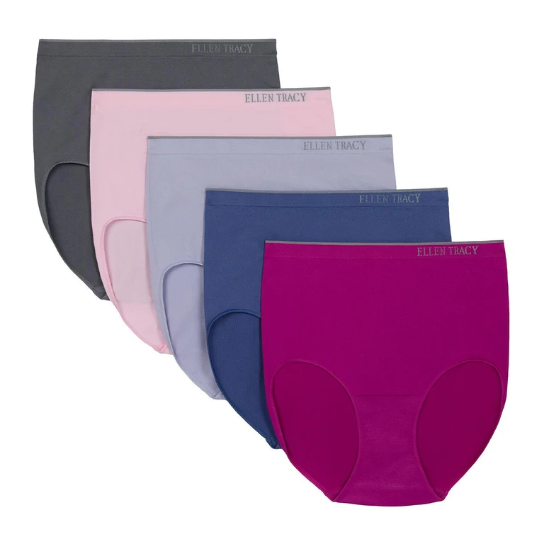 Women's 5-Pack Seamless Brief - Fuchsia M:- Fuchsia, M
