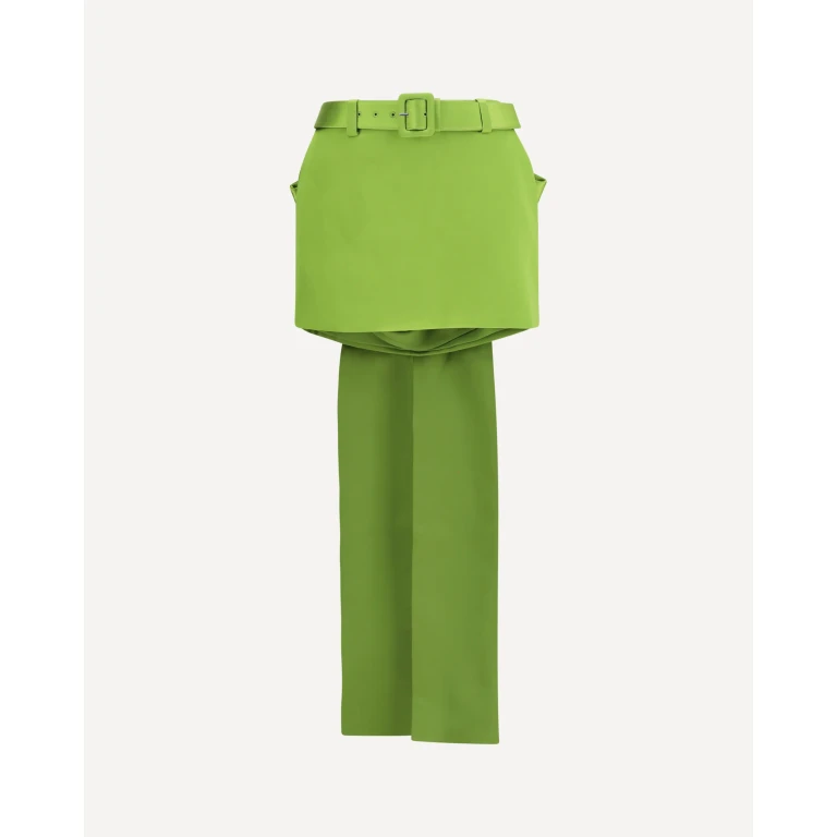 Satin bow mini Skirt Female 8
