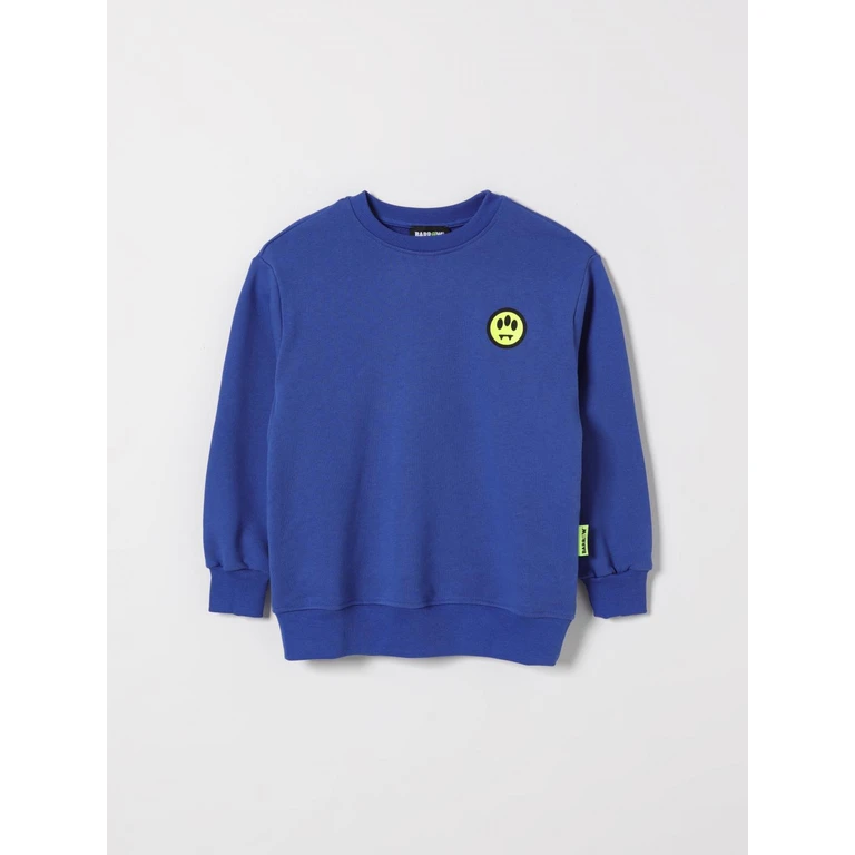 Cotton Crew Neck Sweatshirt with Logo (S6BKJUSW241BW310)