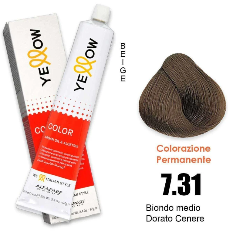 Yellow Color Permanent 7.31 100Ml
