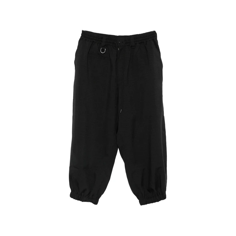 Drawstring Elasticated-cuffs Trousers