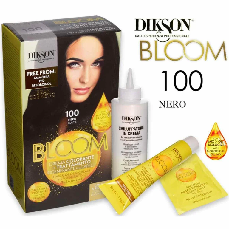 Bloom Coloring Cream With Keratin 100 Black