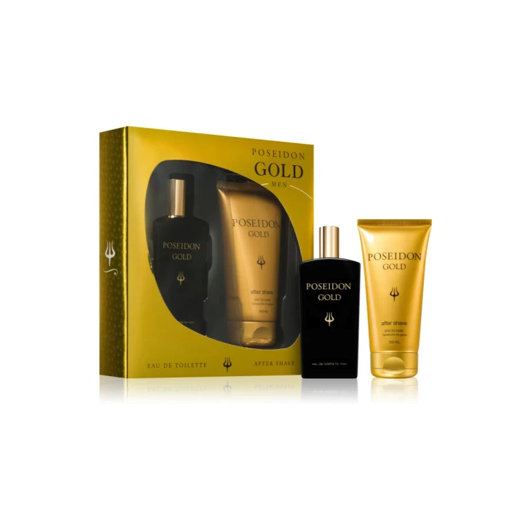 Poseidon Gold Men Eau De Toilette Spray 100ml Set of 2 pieces