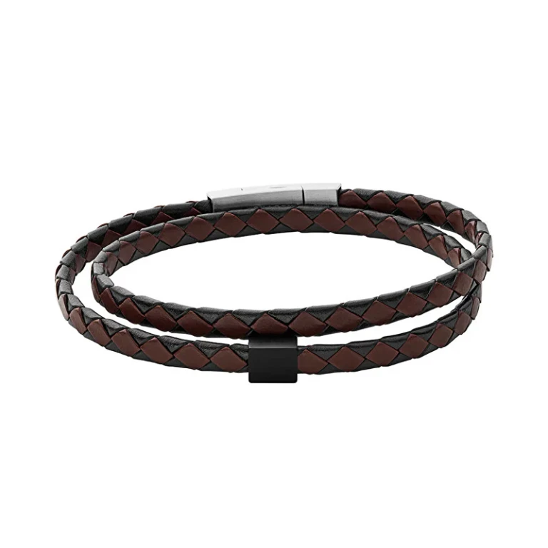 Hulsten Men's Double Leather Bracelet Skjm0185998