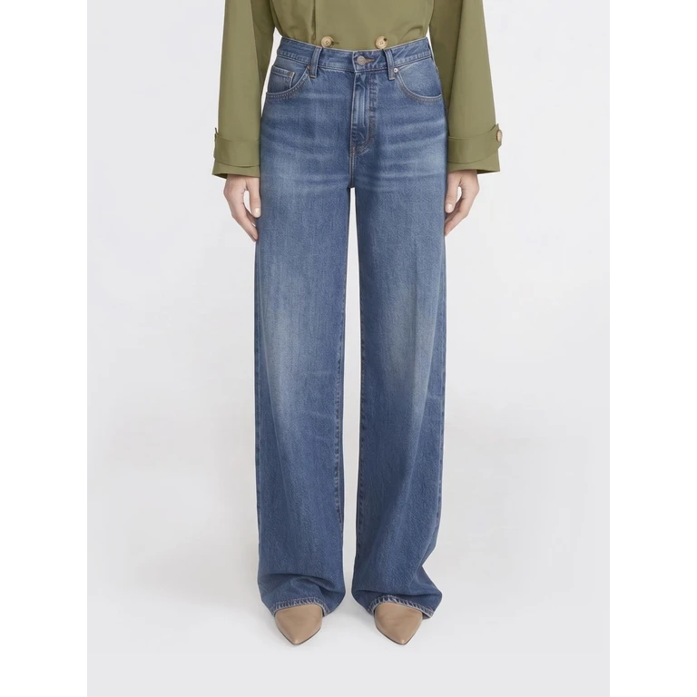 The Stroll Palazzo Denim Jeans (2033813GRDA)