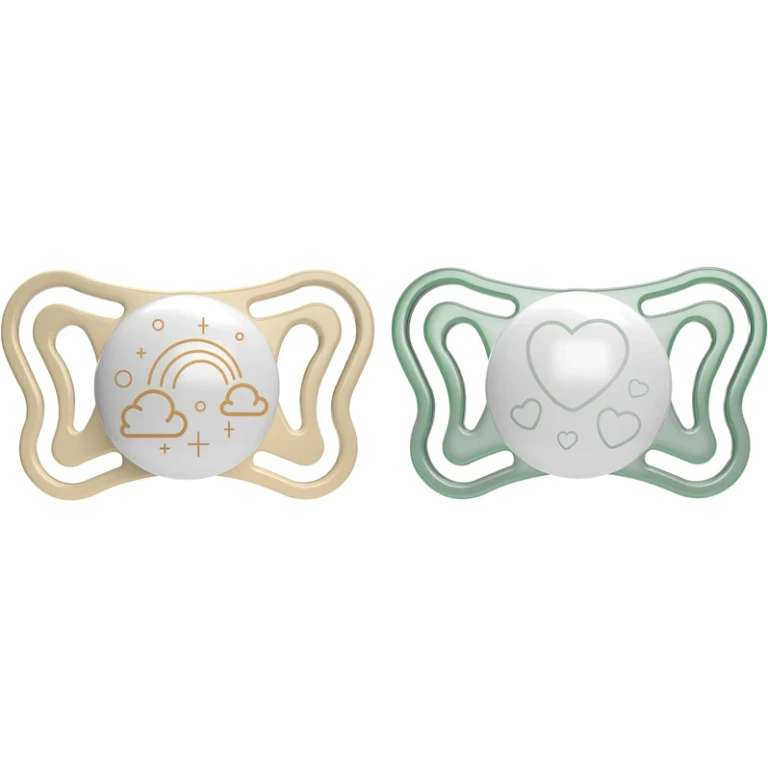 Physio Light Physio Forma Night pacifier 2-6 m gold/green 2 pcs