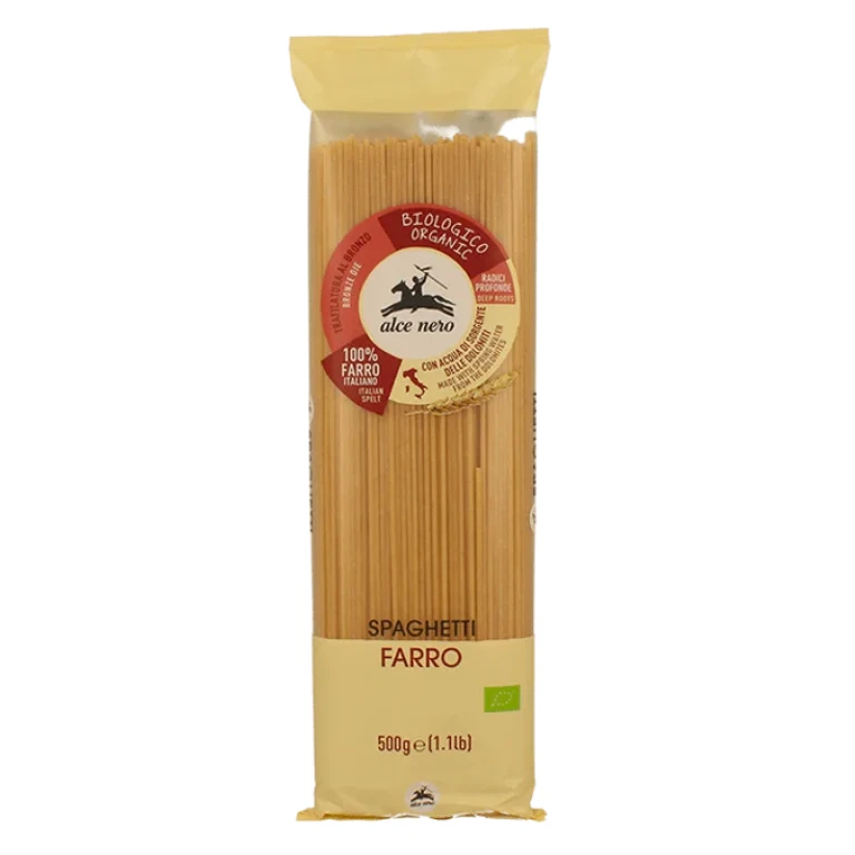 spa Organic Farro Spaghetti Alce Nero 500g