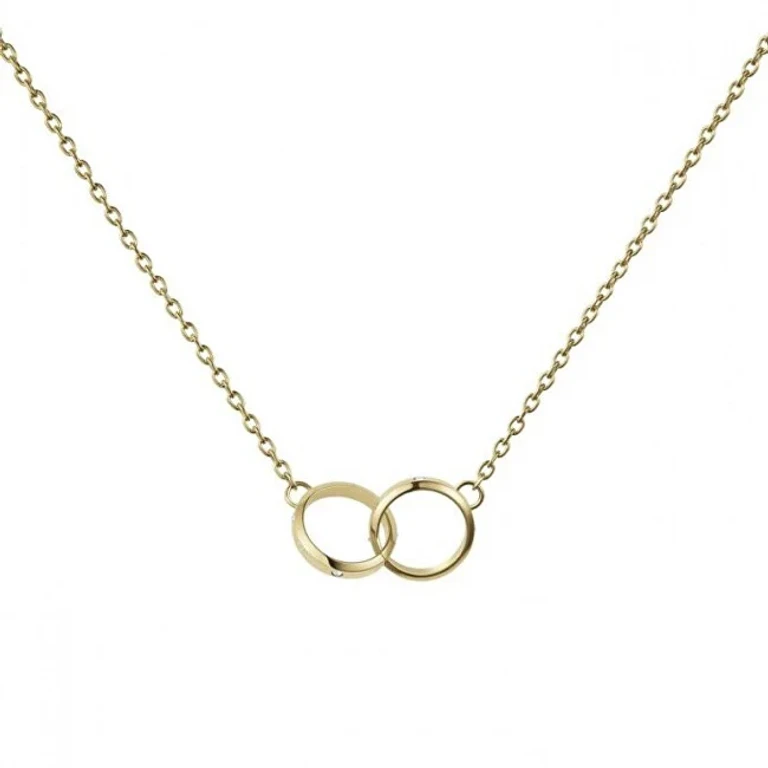 Bellissima Gold Plated Necklace With Classic Lumine Crystals Dw00400353